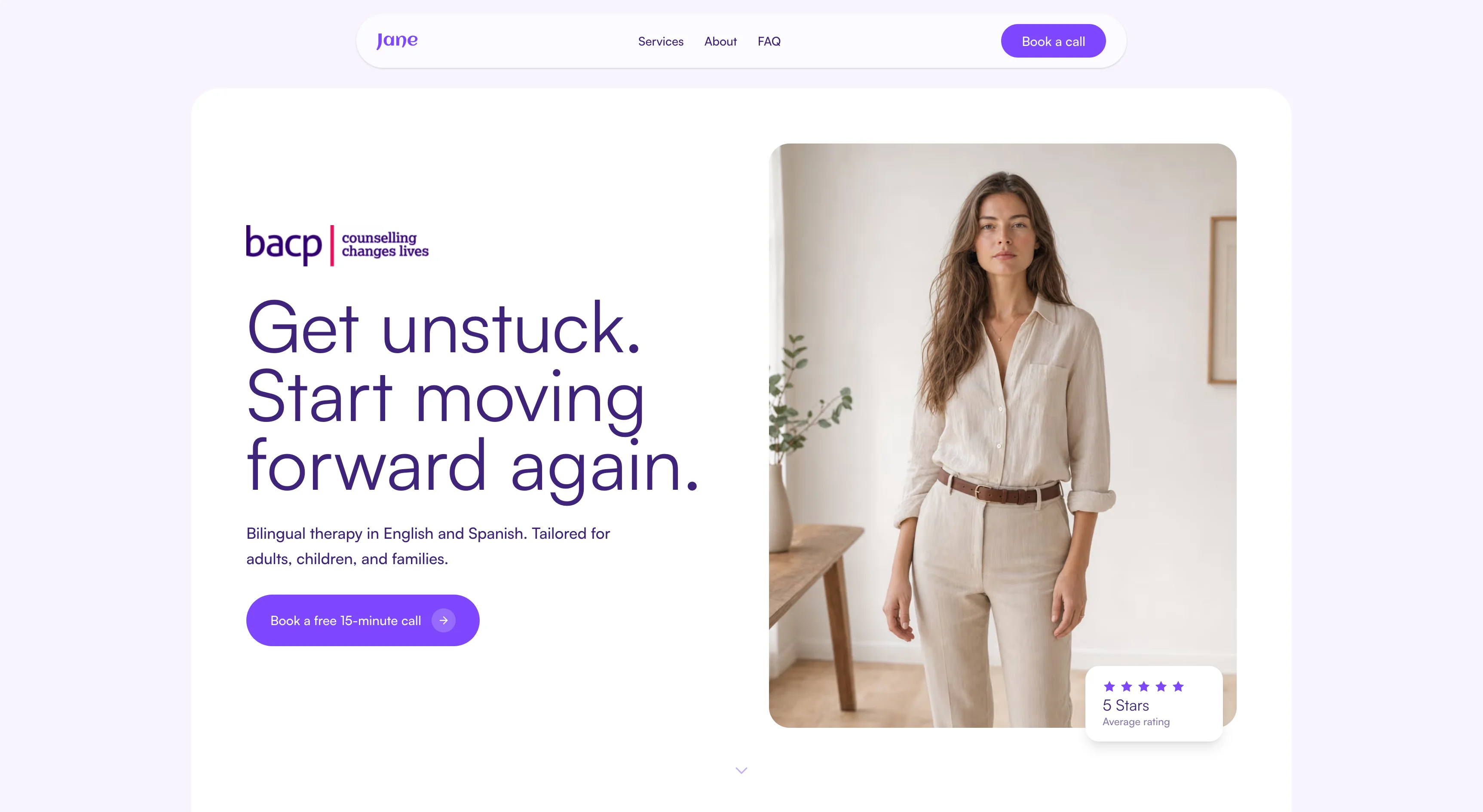 Lumen therapy website template