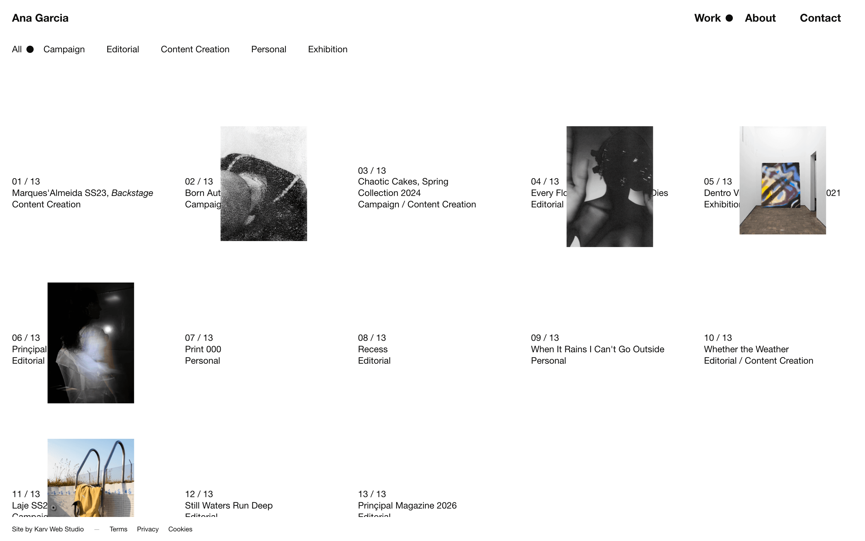 Ana Garcia (pressfortrash) website